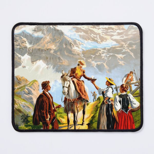 Item preview, Vintage Swiss Alps Travel Poster | Jungfrau Region Art | Early 20th Century Decor & P.L.M. Railway Memorabilia designed and sold by artofuniverse.