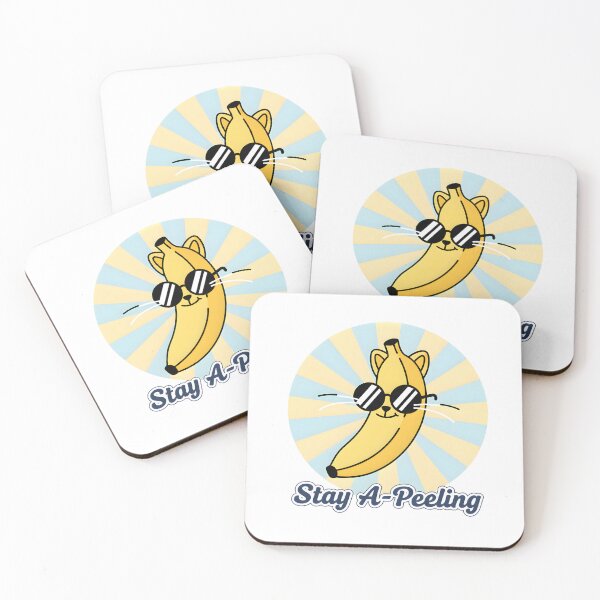 Item preview, Stay A-Peeling – Funny Pun Banana Cat Retro T-shirt designed and sold by Print Era.
