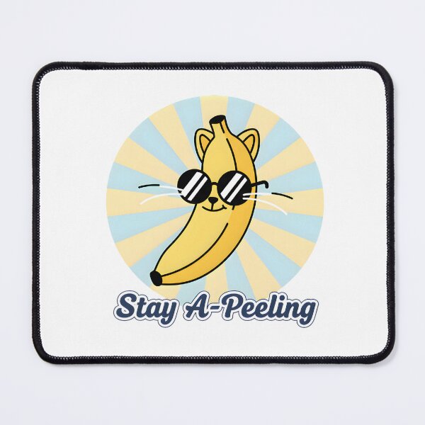 Item preview, Stay A-Peeling – Funny Pun Banana Cat Retro T-shirt designed and sold by Print Era.