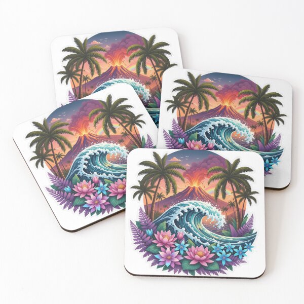 Item preview, Tropical Harmony Fire and Wave designed and sold by Kavya Art.