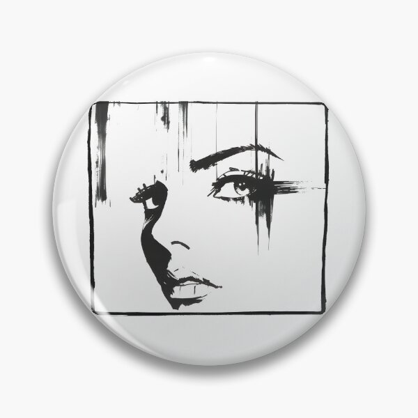Item preview, Edgy Monochrome Woman Portrait designed and sold by dreampik.