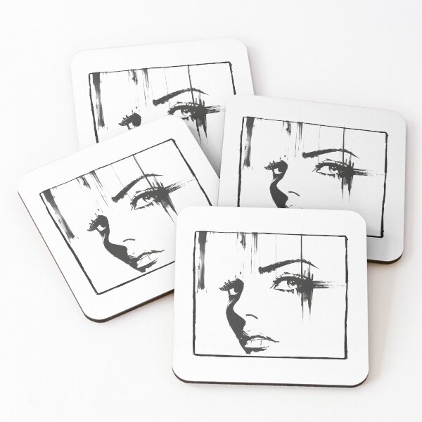 Item preview, Edgy Monochrome Woman Portrait designed and sold by dreampik.