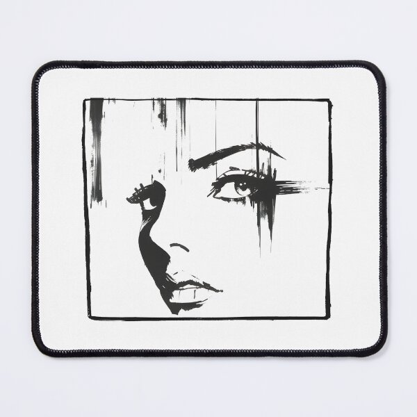 Item preview, Edgy Monochrome Woman Portrait designed and sold by dreampik.