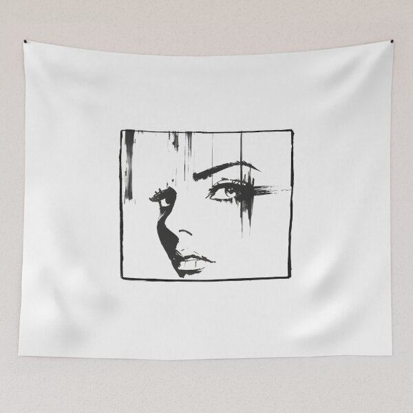 Item preview, Edgy Monochrome Woman Portrait designed and sold by dreampik.