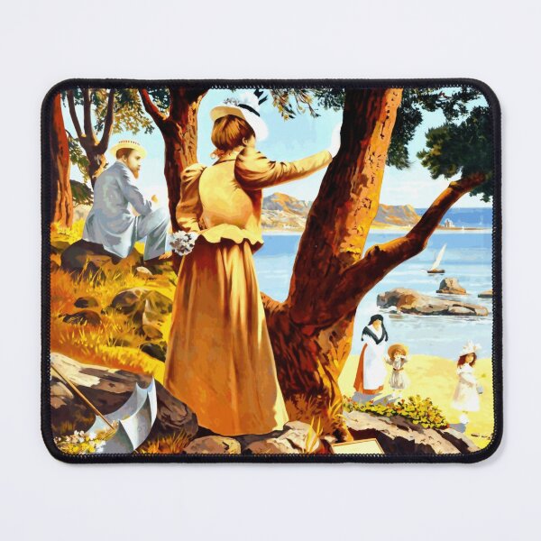 Item preview, Vintage Mediterranean Travel Poster | PLM Railway Art Nouveau | Antique Coastal Decor & Seaside Nostalgia Wall Art designed and sold by artofuniverse.