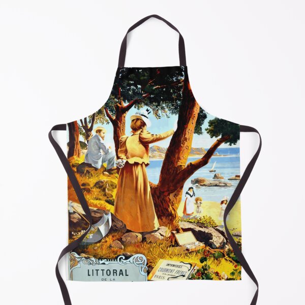 Item preview, Vintage Mediterranean Travel Poster | PLM Railway Art Nouveau | Antique Coastal Decor & Seaside Nostalgia Wall Art designed and sold by artofuniverse.