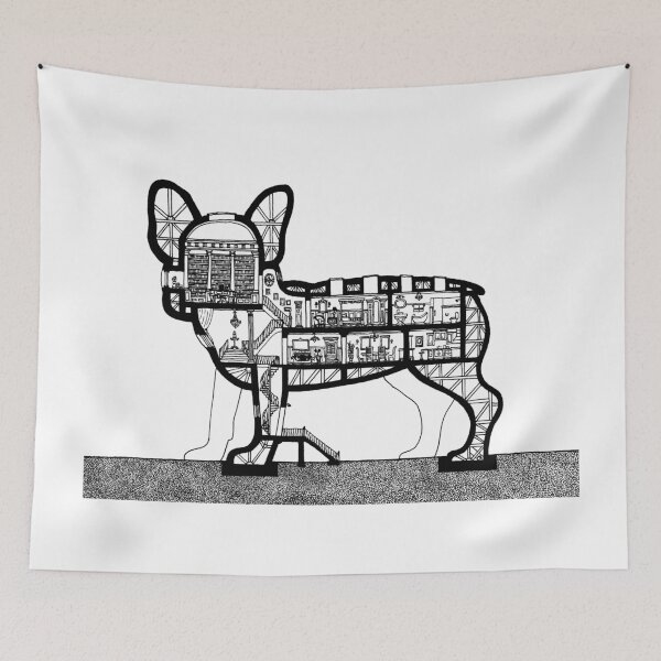 Item preview, French Bulldog Architecture Section designed and sold by Mark Augustine.