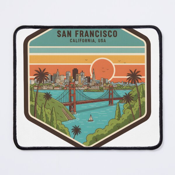 Item preview, San Francisco California Vintage Travel Patch designed and sold by LittleArij.