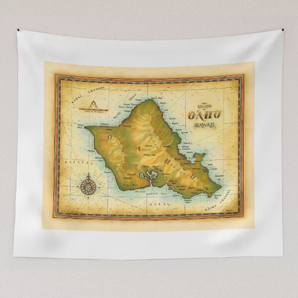 Item preview, Oahu Map designed and sold by Steve Breyer.