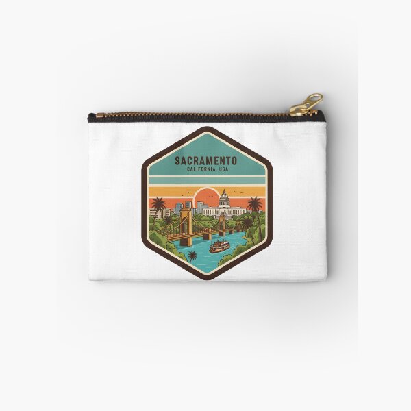 Item preview, Sacramento California Vintage Travel Patch designed and sold by LittleArij.