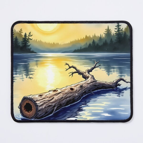 Item preview, Tree Trunk Floating in Lake designed and sold by CalmnessbyChoice.