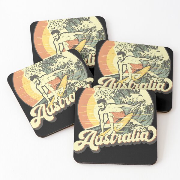 Item preview, Australia Vintage Surfer Retro Vacation Souvenir designed and sold by KaroliinaALauri.