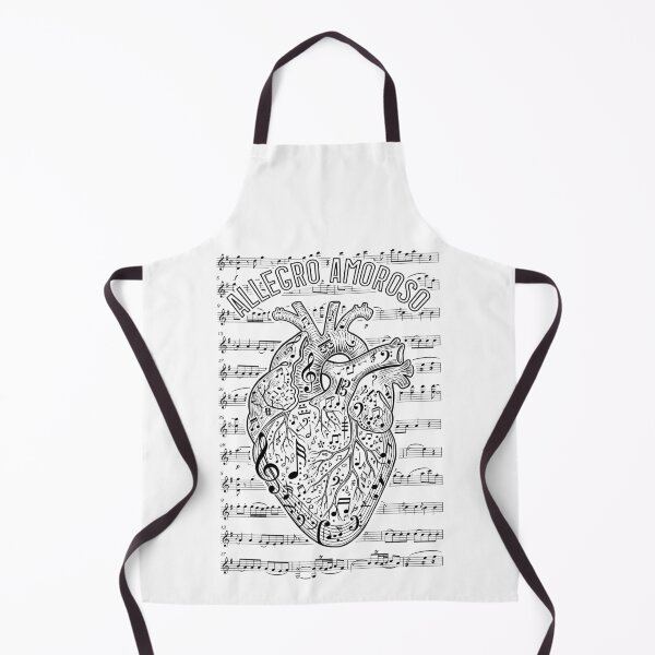 Item preview, Musician Anatomical Heart Allegro Amoroso Sheet Music Notes designed and sold by GrandeDuc.
