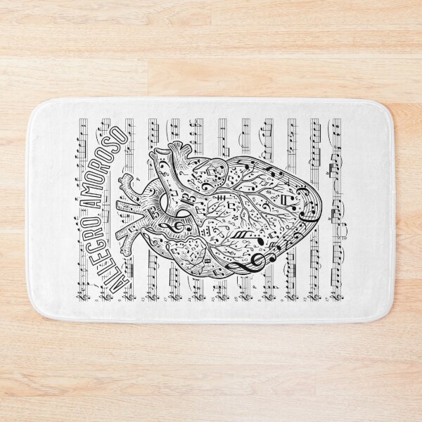 Item preview, Musician Anatomical Heart Allegro Amoroso Sheet Music Notes designed and sold by GrandeDuc.