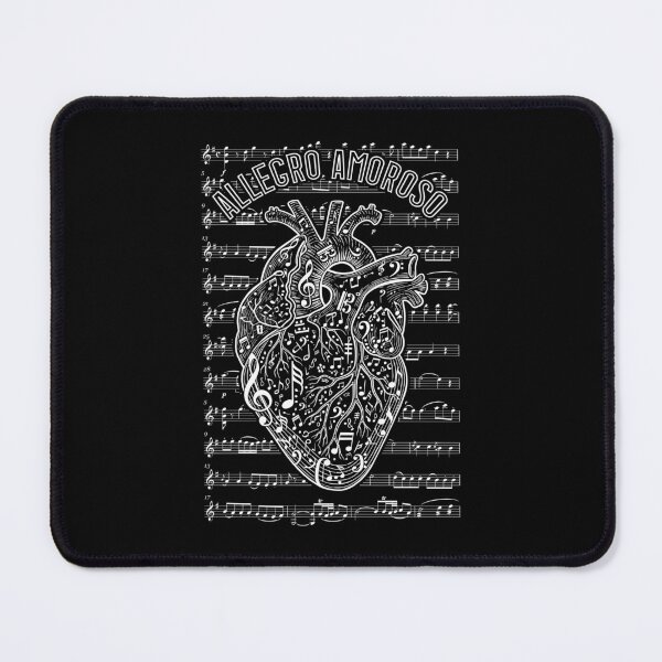 Item preview, Musician Anatomical Heart Allegro Amoroso Sheet Music Notes designed and sold by GrandeDuc.