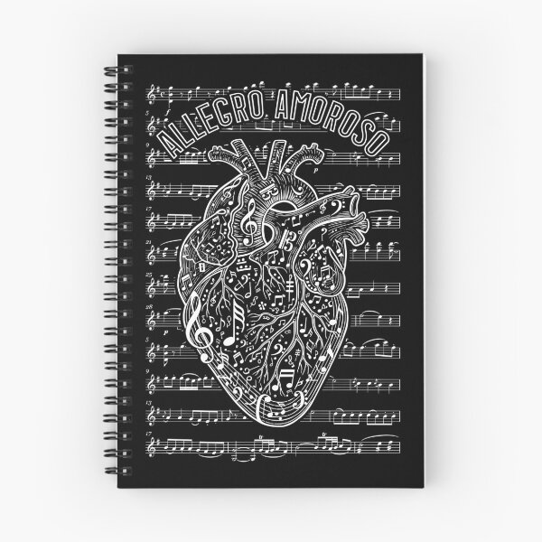 Item preview, Musician Anatomical Heart Allegro Amoroso Sheet Music Notes designed and sold by GrandeDuc.