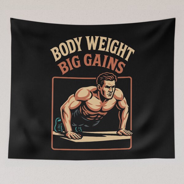 Item preview, Body Weight Big Gains Calisthenics Fitness Gym designed and sold by LuminOrb.
