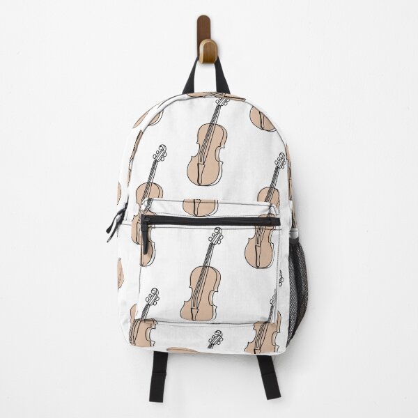 Item preview, One Line Violin – Minimalist Brown Accent Art designed and sold by EmeraldMusic.