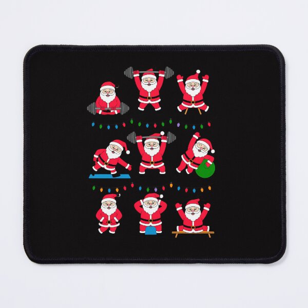 Item preview, Santa Fitness Collection Gym Workout Weightlifting Christmas designed and sold by tabdejinti.