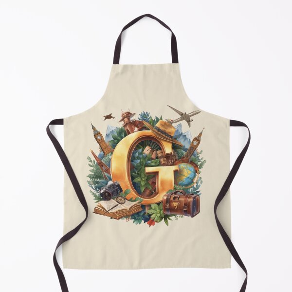 Item preview, Adventure Awaits – Vintage Travel Letter G Monogram | Wanderlust Globe & Airplane Design for Explorers and Dreamers designed and sold by AmenAlways.