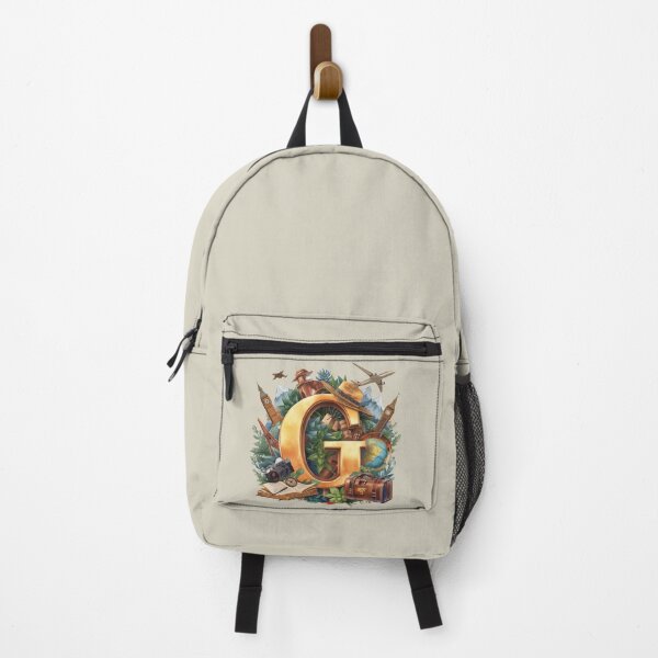 Item preview, Adventure Awaits – Vintage Travel Letter G Monogram | Wanderlust Globe & Airplane Design for Explorers and Dreamers designed and sold by AmenAlways.