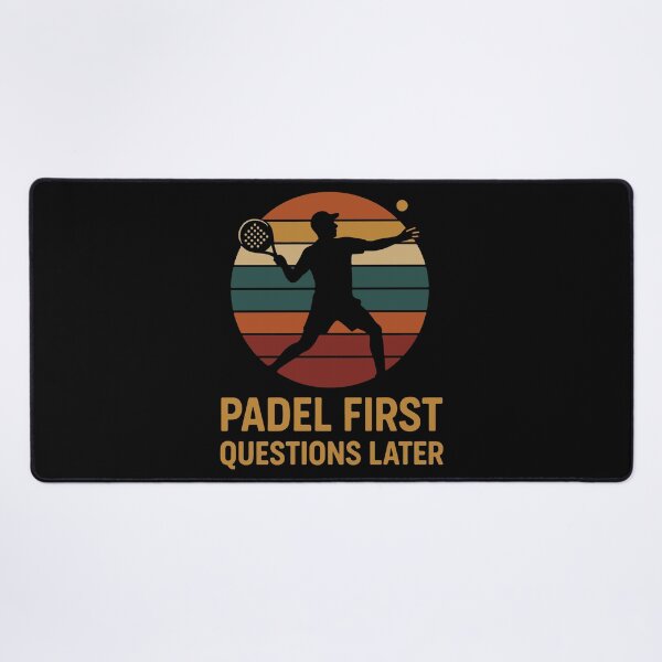 Item preview, Padel First Questions Later Padel Tennis Player designed and sold by LuminOrb.