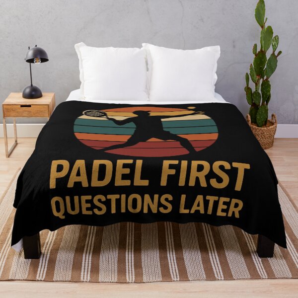 Item preview, Padel First Questions Later Padel Tennis Player designed and sold by LuminOrb.