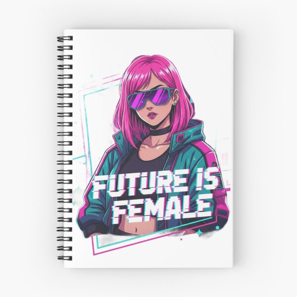 Item preview, Future is Female - Cyberpunk Anime Girl designed and sold by GhalaxiDesigns.