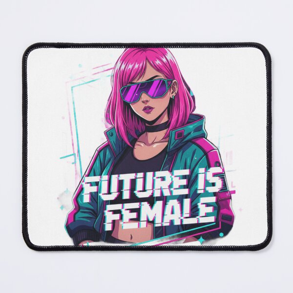 Item preview, Future is Female - Cyberpunk Anime Girl designed and sold by GhalaxiDesigns.