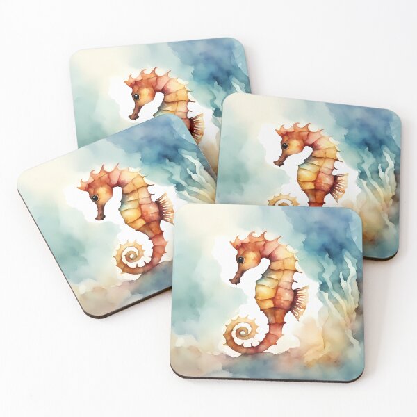 Item preview, Seahorse in Dreamy Ocean designed and sold by CalmnessbyChoice.