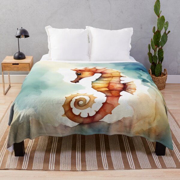 Item preview, Seahorse in Dreamy Ocean designed and sold by CalmnessbyChoice.