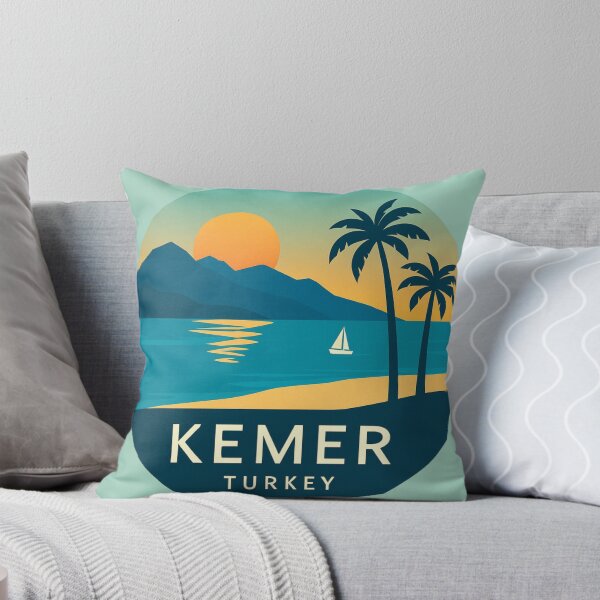 Item preview, “Kemer, Turkey — Modern Coastal Sunset Design designed and sold by GusiaTreasures.