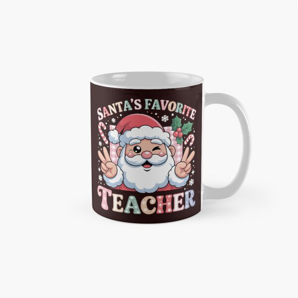 Item preview, Santa Favorite Teacher Shirt Teacher Christmas designed and sold by tabdejinti.