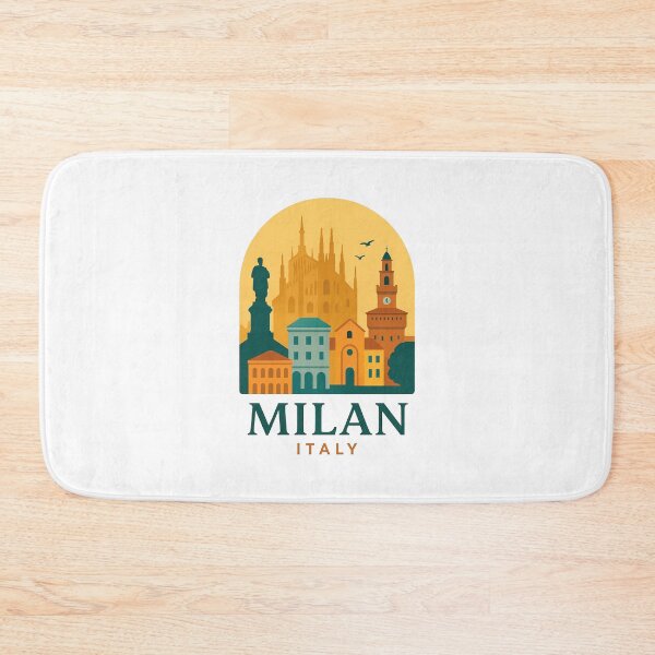 Item preview, Vintage Milan Italy Travel Poster – Duomo di Milano Illustration designed and sold by elgreko.