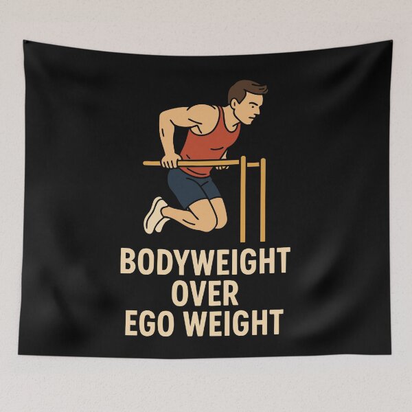 Item preview, Bodyweight Over Ego Weight Calisthenics Fitness designed and sold by LuminOrb.