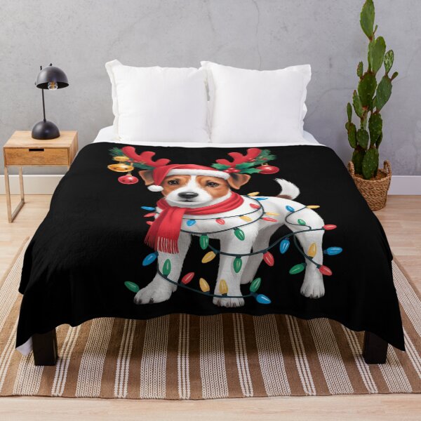 Item preview, Santa jack russell gorgeous reindeer Light Christmas designed and sold by tabdejinti.