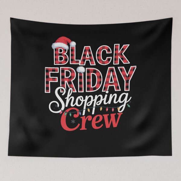 Item preview, Black  Friday Shopping Crew Christmas designed and sold by SlogariArt.