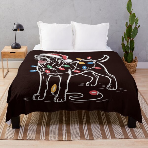 Item preview, Santa Labrador Retriever Christmas Lights Dog Lover designed and sold by tabdejinti.