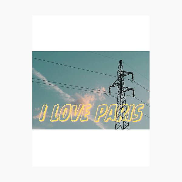Item preview, I Love Paris (Ironically) designed and sold by IREMORHAN.