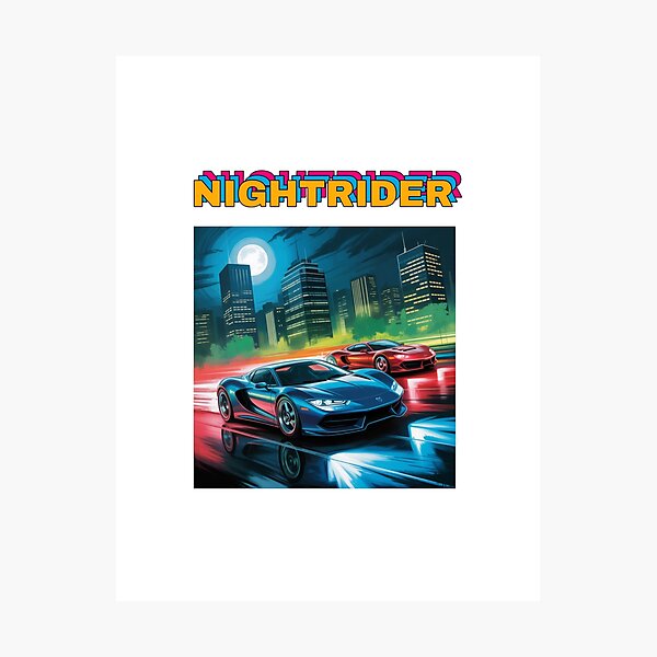 Item preview, Nightrider Gift for Car Lovers designed and sold by sz0g0.