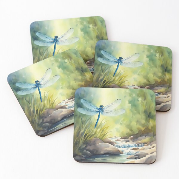 Item preview, Blue Dragonfly Above Creek designed and sold by CalmnessbyChoice.