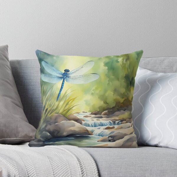 Item preview, Blue Dragonfly Above Creek designed and sold by CalmnessbyChoice.