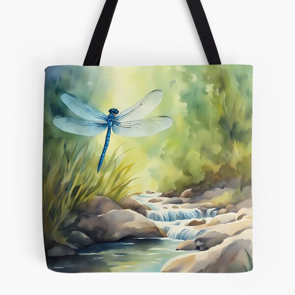 Item preview, Blue Dragonfly Above Creek designed and sold by CalmnessbyChoice.