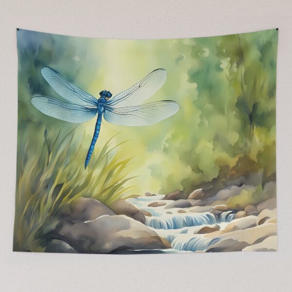 Item preview, Blue Dragonfly Above Creek designed and sold by CalmnessbyChoice.