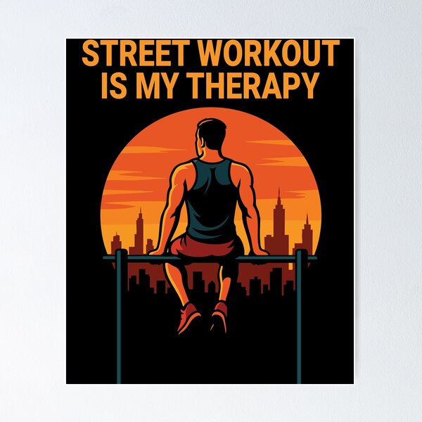 Item preview, Street Workout Therapy Calisthenics Gym Training designed and sold by LuminOrb.