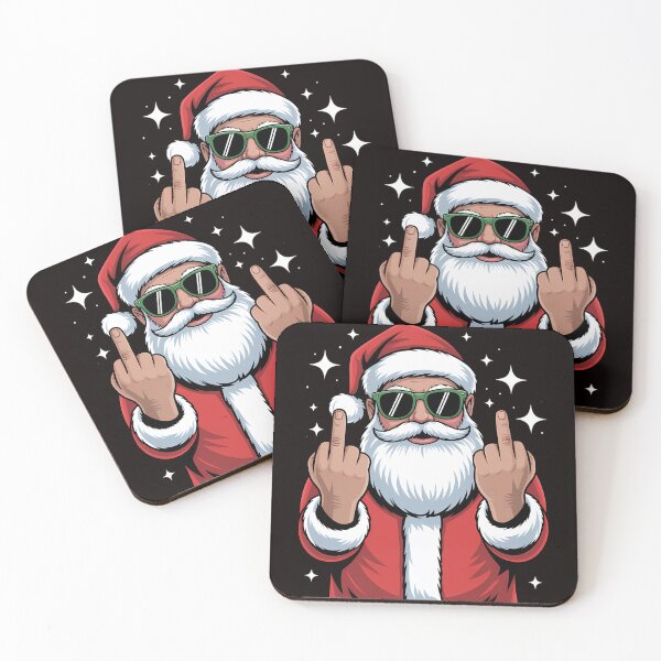 Item preview, Santa Middle Finger Flip Off Christmas Profanity designed and sold by tabdejinti.
