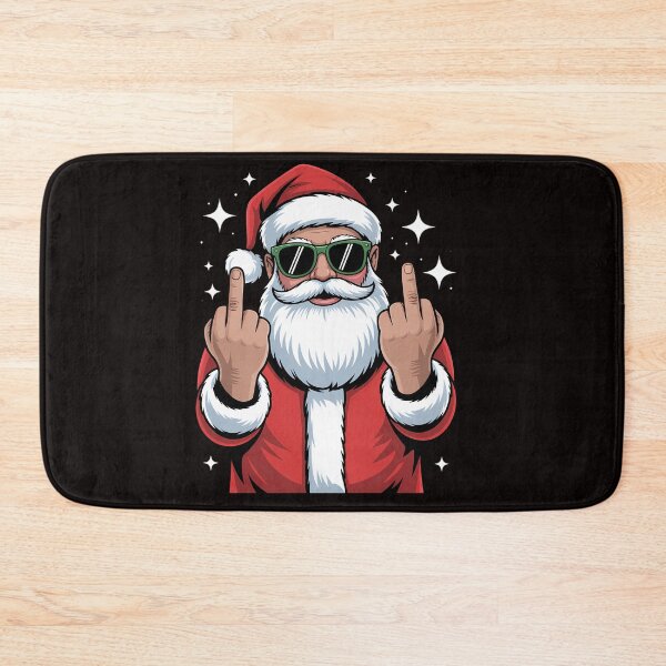 Item preview, Santa Middle Finger Flip Off Christmas Profanity designed and sold by tabdejinti.