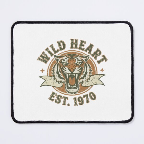 Item preview, Wild Heart Tiger - Vintage Roar Est. 1970 designed and sold by GhalaxiDesigns.