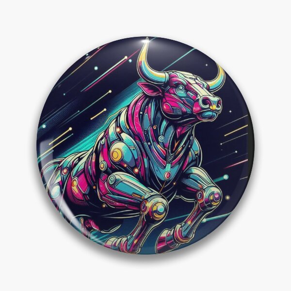 Item preview, futuristic running bull designed and sold by Dogandesighn.