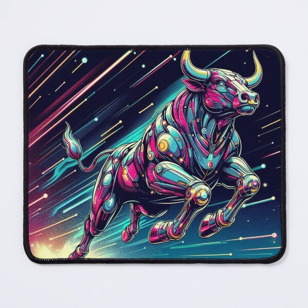 Item preview, futuristic running bull designed and sold by Dogandesighn.